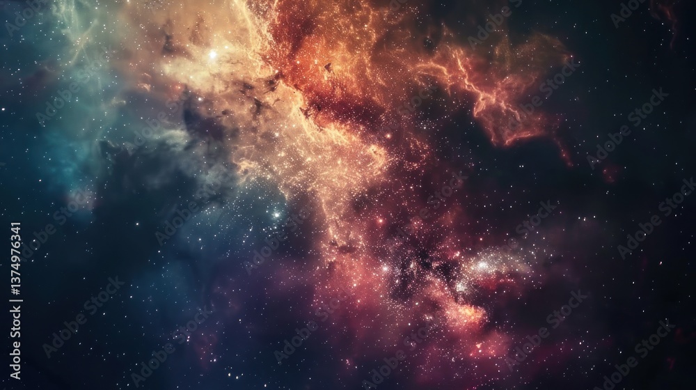 Cosmic Nebula: A Symphony of Stars and Dust Cosmic Nebula: A Symphony of Stars and Dust