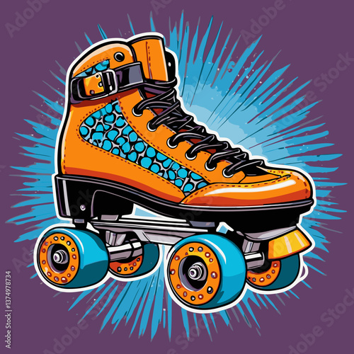 roller skate vector for design needs