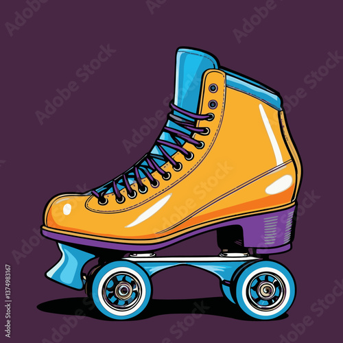roller skate vector for design needs