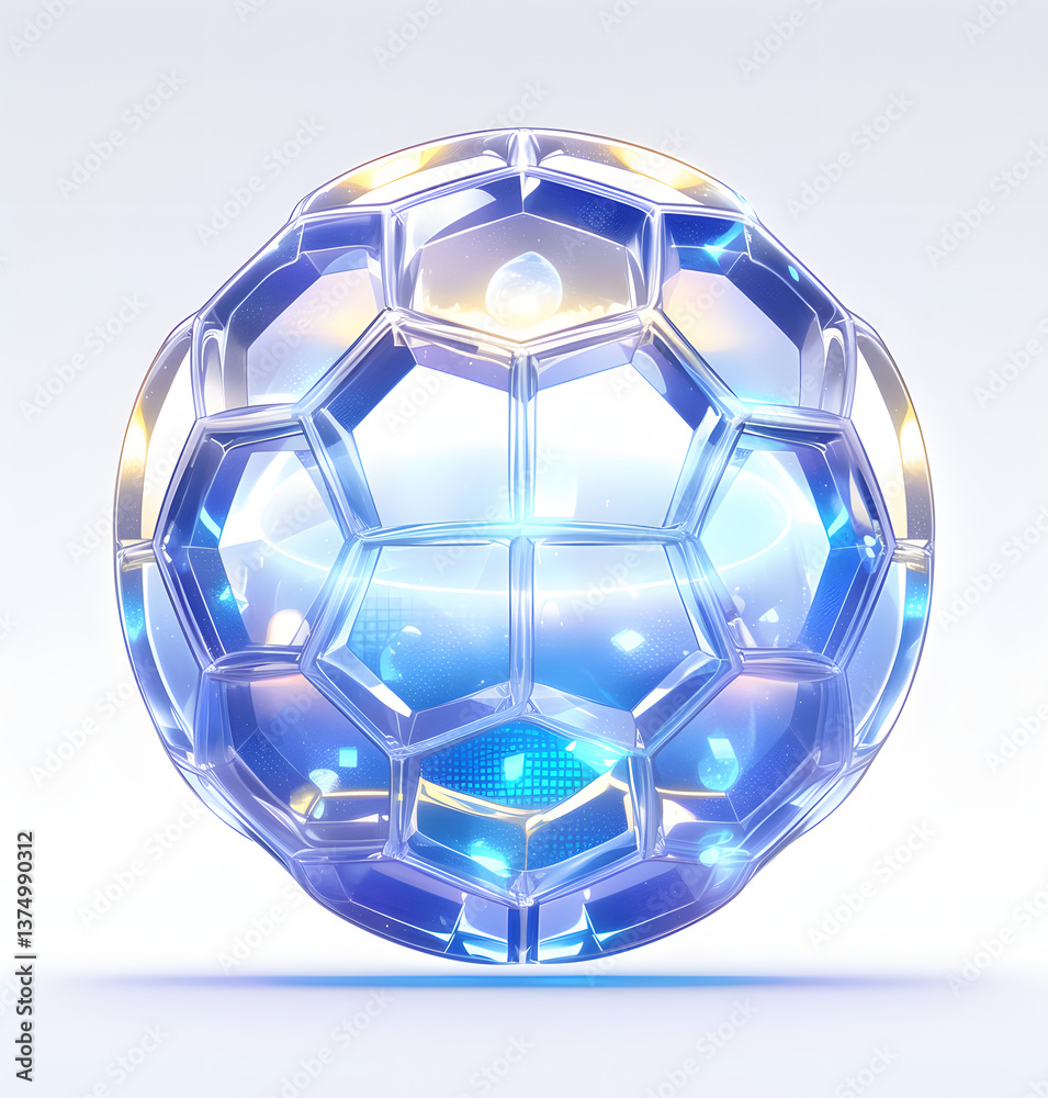 Naklejka premium Luminous metallic texture sphere pattern