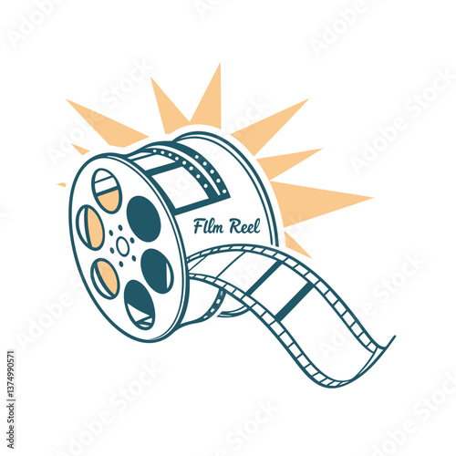 illustration of a film roll