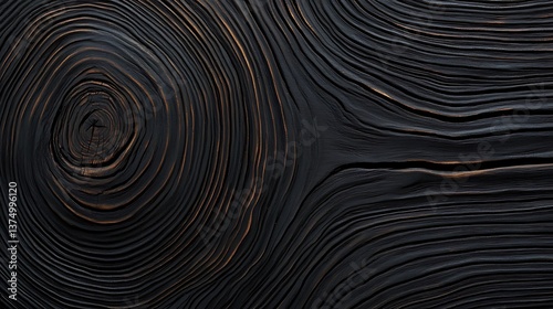 Obraz na płótnie Dark wood grain texture (1) w salonie