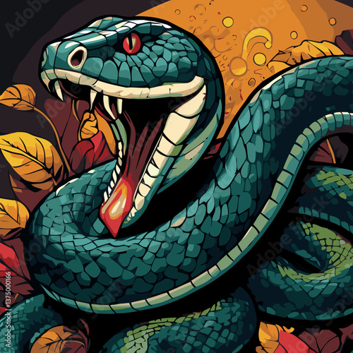 snake vector art for design needs
