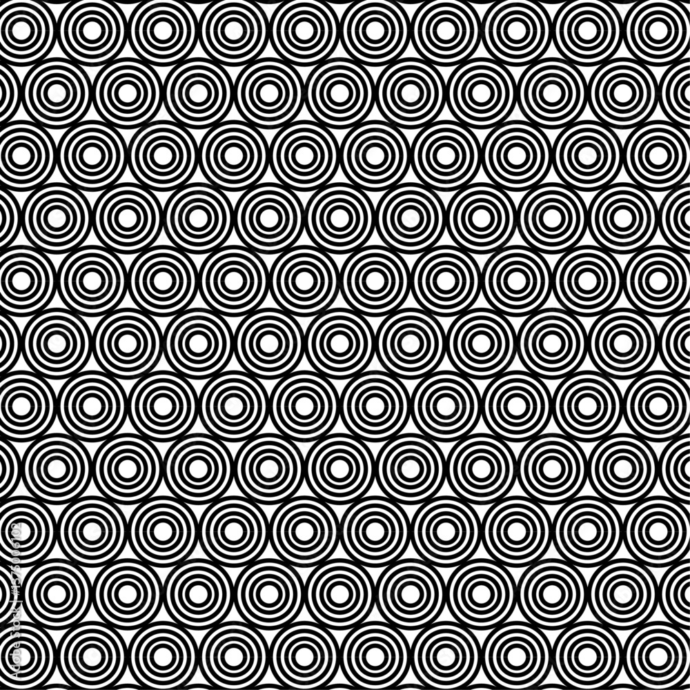 Concentric Circles: Repeating Pattern Graphic, Circular Design: Abstract Ring Background, 
Hypnotic Circles: Seamless Visual Texture.