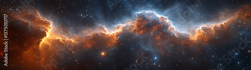 Cosmic Nebula with Starscape.