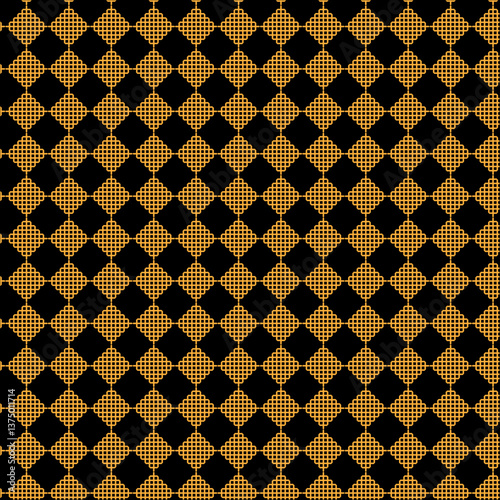 Gold Square Pattern: Black and Gold Mosaic, Black Gold Grid: Luxury Tile Design, Golden Squares: Elegant Pattern Background.