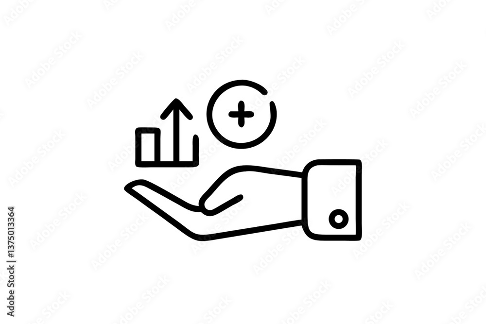 Hand Holding Gear Icon, technical assistance, or business solutions in a clean and minimal line style, isolated on a transparent background Hand Holding Gear Icon, technical assistance, or business solutions in a clean and minimal line style, isolated on a transparent background