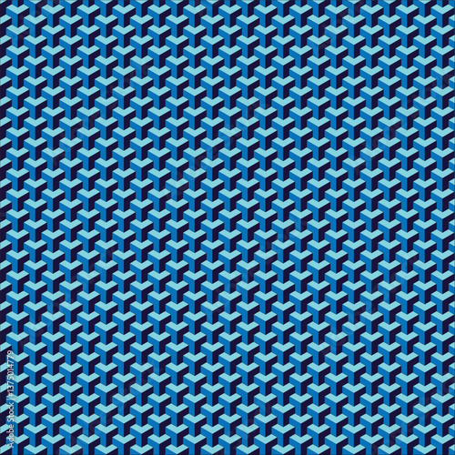 metal grid background, Blue Cube Pattern: Abstract Geometric Design, Isometric Cube Texture: Seamless Blue Blocks, 3D Cube Background: Modern Geometric Art.