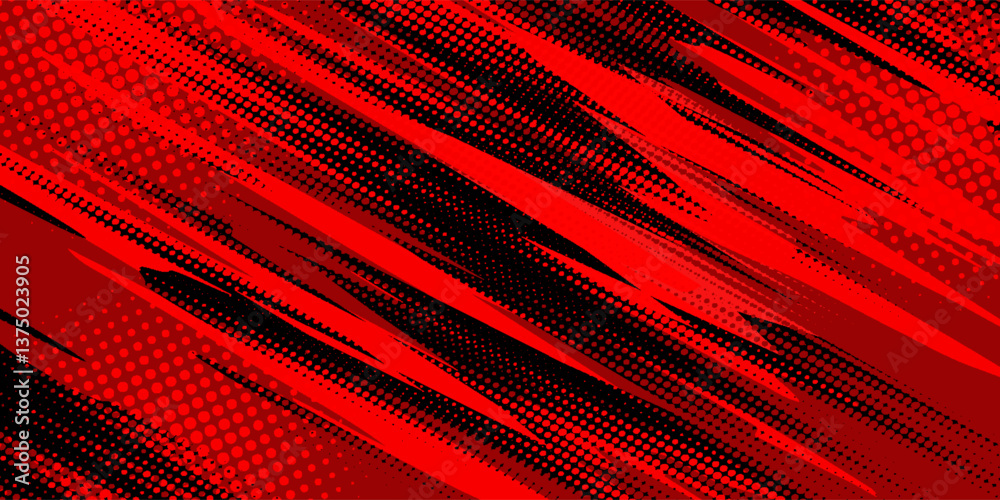 Abstract horizontal light red and blue stripe lines background. You can use for ad, poster, template, business presentation. Vector illustration