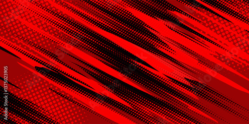 Abstract horizontal light red and blue stripe lines background. You can use for ad, poster, template, business presentation. Vector illustration