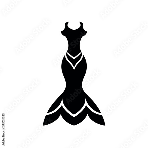 silhouette of a woman dress