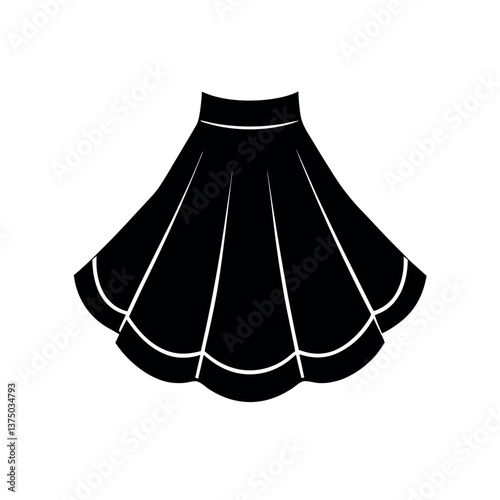 vector illustration of a dress