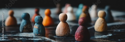 Holistic Wellness Metaphor Mindful Family Constellation Therapy with Artisanal Wooden Figures - Neurodivergent Healing and Systemic Relationship Dynamics