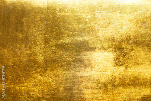 Obraz na płótnie Gold abstract background or texture and gradients shadow horizontal shape w salonie