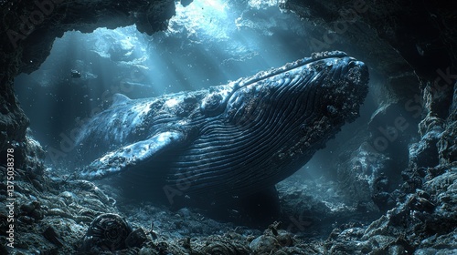 Ocean's Mystery: A Whale's Resting Place