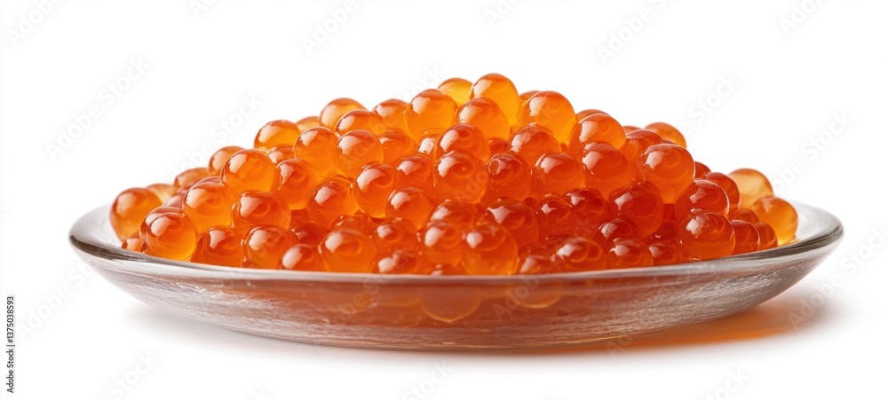 High definition fresh salmon roe close-up High definition fresh salmon roe close-up