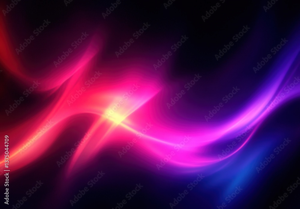 Abstract Neon Light Flowing Design Abstract Neon Light Flowing Design