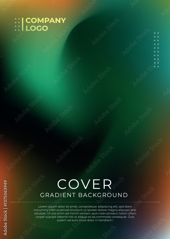 Obraz premium Soft Gradient cover Background – Abstract Modern Backdrop template for cover brochure annual report magazine