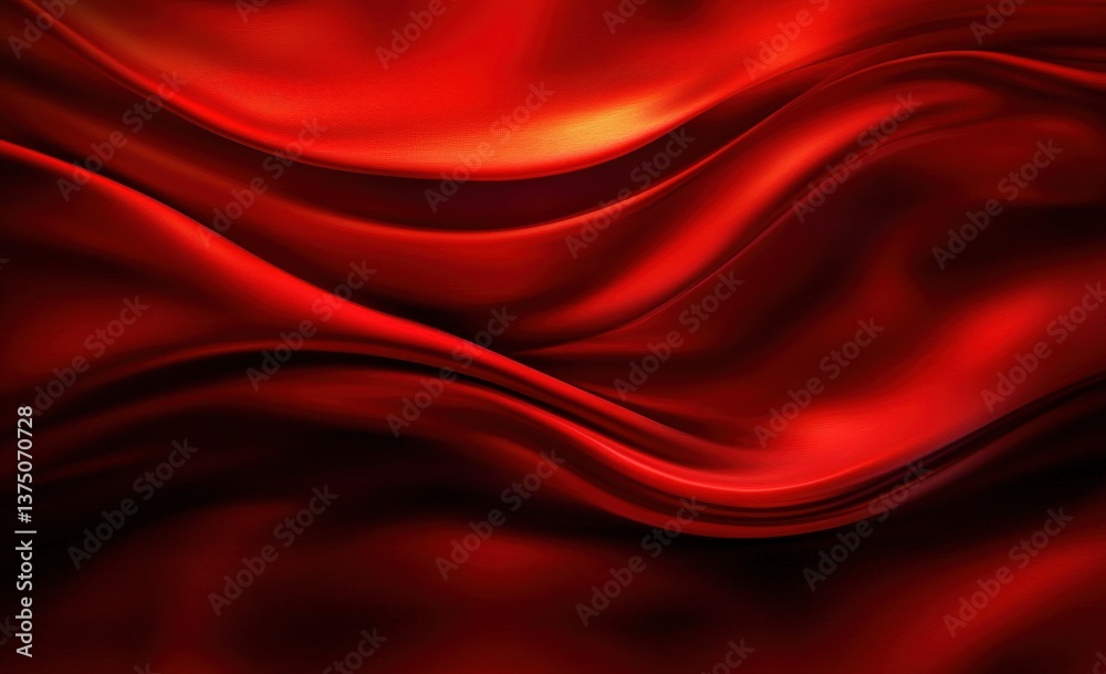 Abstract Red Silk Flowing Abstract Red Silk Flowing