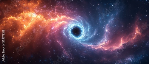 Purple abstract background swirled in the middle. A purple spiral with a hole in the middle. A colorful, swirling galaxy with a purple and blue swirl in the middle. Blue and purple space hole