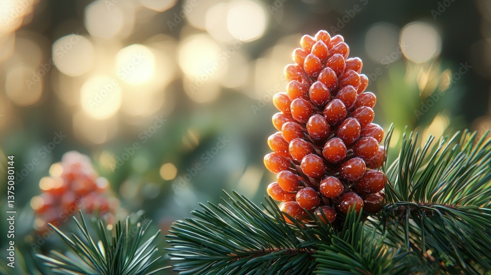 Enchanted Pine Cone in Golden Hour Enchanted Pine Cone in Golden Hour