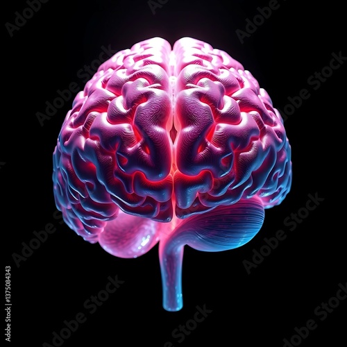 Abstract image of human brain anatomy