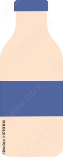 Milk bottle pack vector illustration