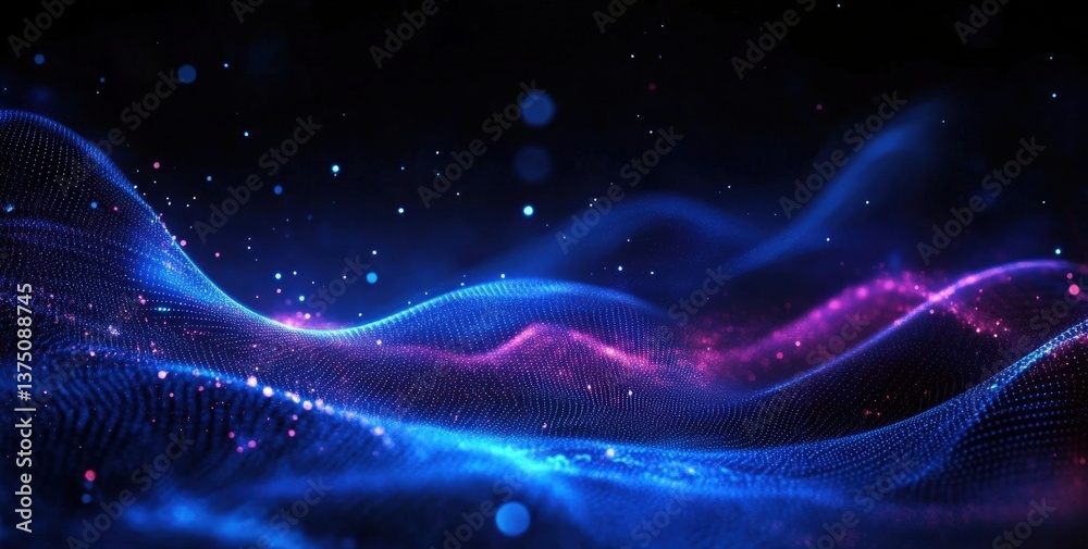 Fototapeta premium Abstract Digital Waveform Design