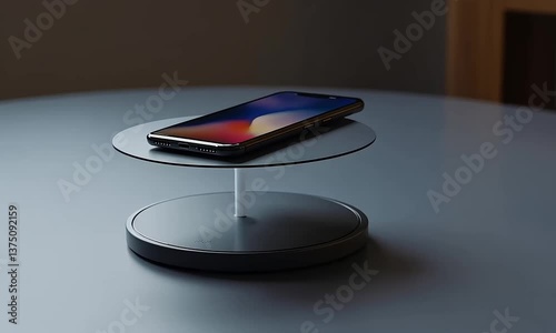 Wireless Charging Station with Modern Design: Sleek and Minimalist Phone Charger