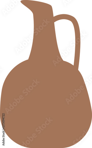 Eastern ceramic jug vector illustration