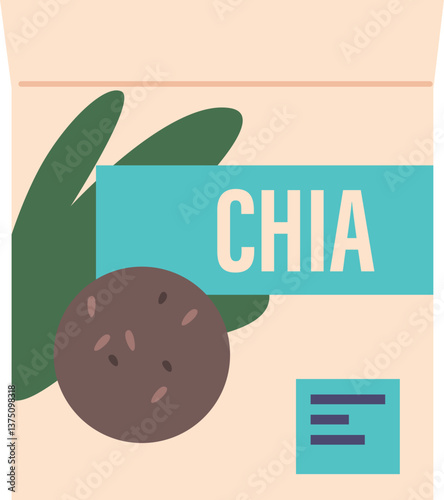 Chia seeds sport food dessert