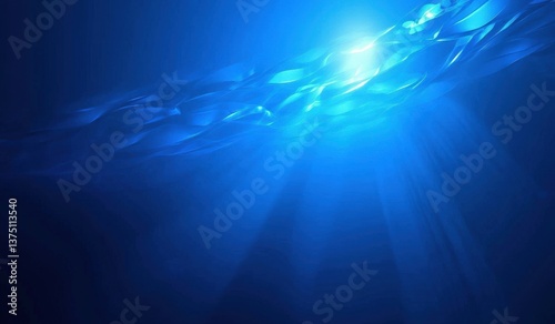 Deep Ocean Sunlight Beams