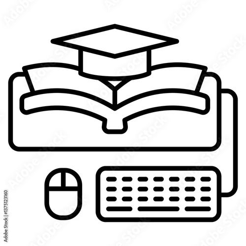 Elearning Outline Icon