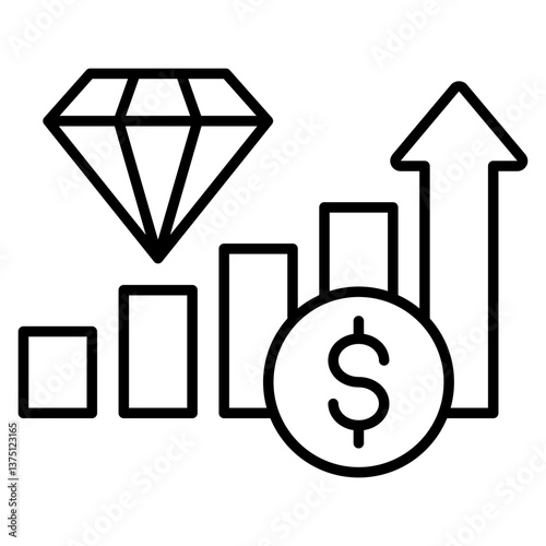 High Value Outline Icon