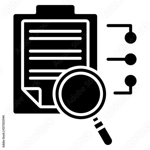 Data Classification Glyph Icon
