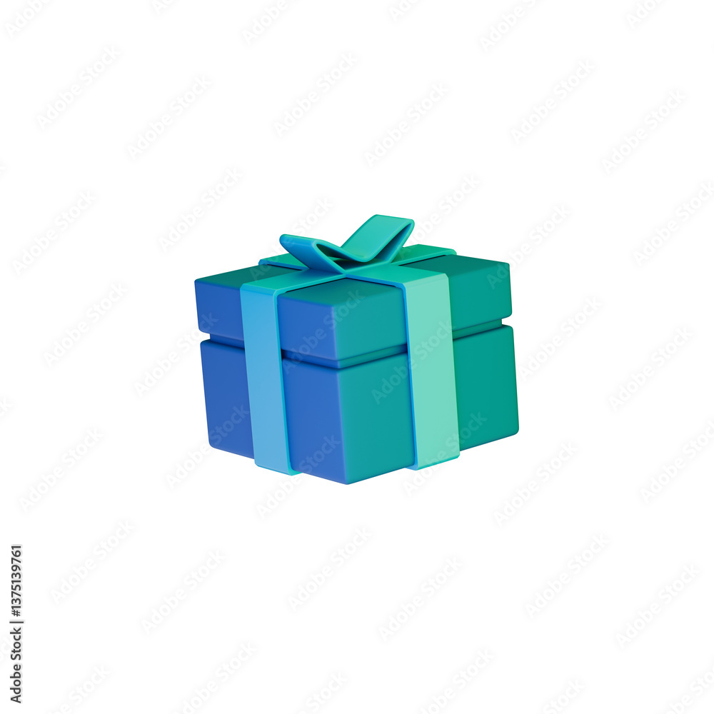 Obraz premium Gift box isolated on white