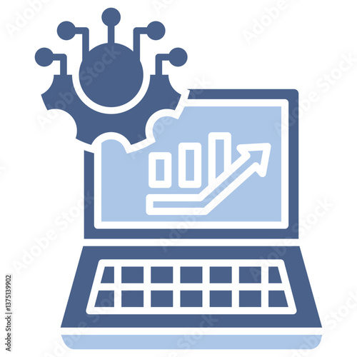 Erp Flat Blue Icon
