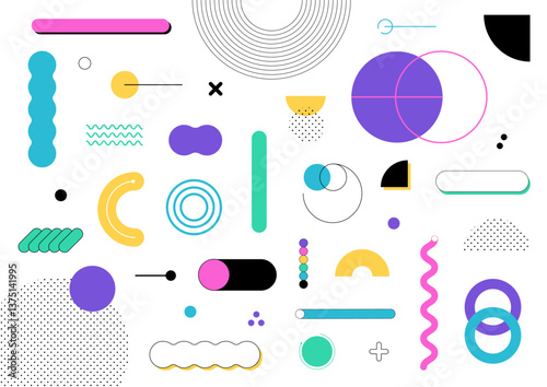 幾何学 グラフィック カラフル 背景素材