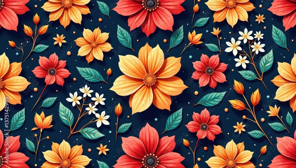 Intricate floral design, repeating seamlessly , repeatable, design Intricate floral design, repeating seamlessly , repeatable, design