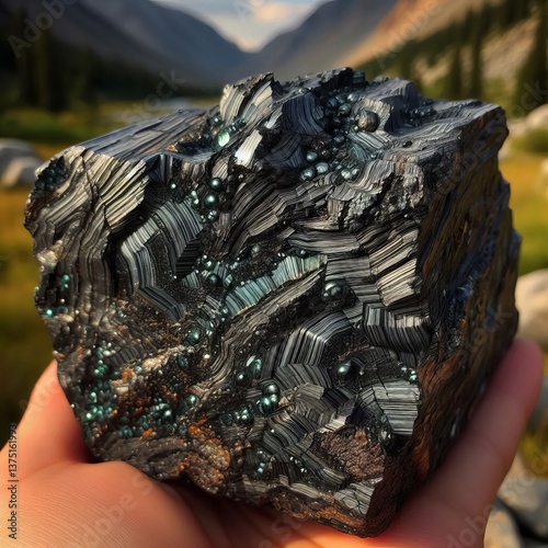 A schist composed predom
