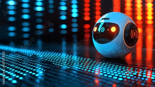 AI powered voice assistants guiding visually impaired cancer patients through treatment plans accessible medical technology Stock Photo with side copy space