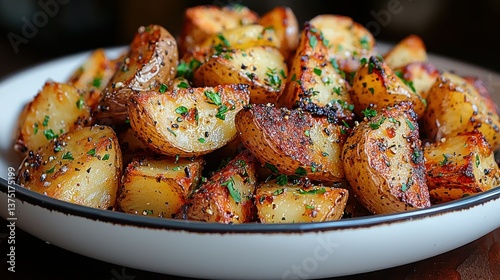 Crispy Roasted Potatoes with Herbs © novitasary