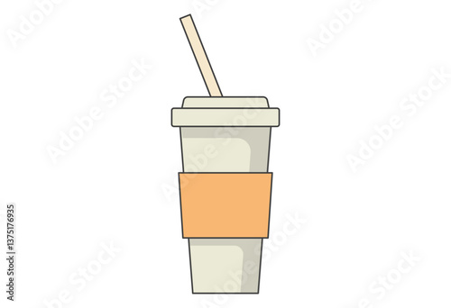 Simple Water Bottle Illustration