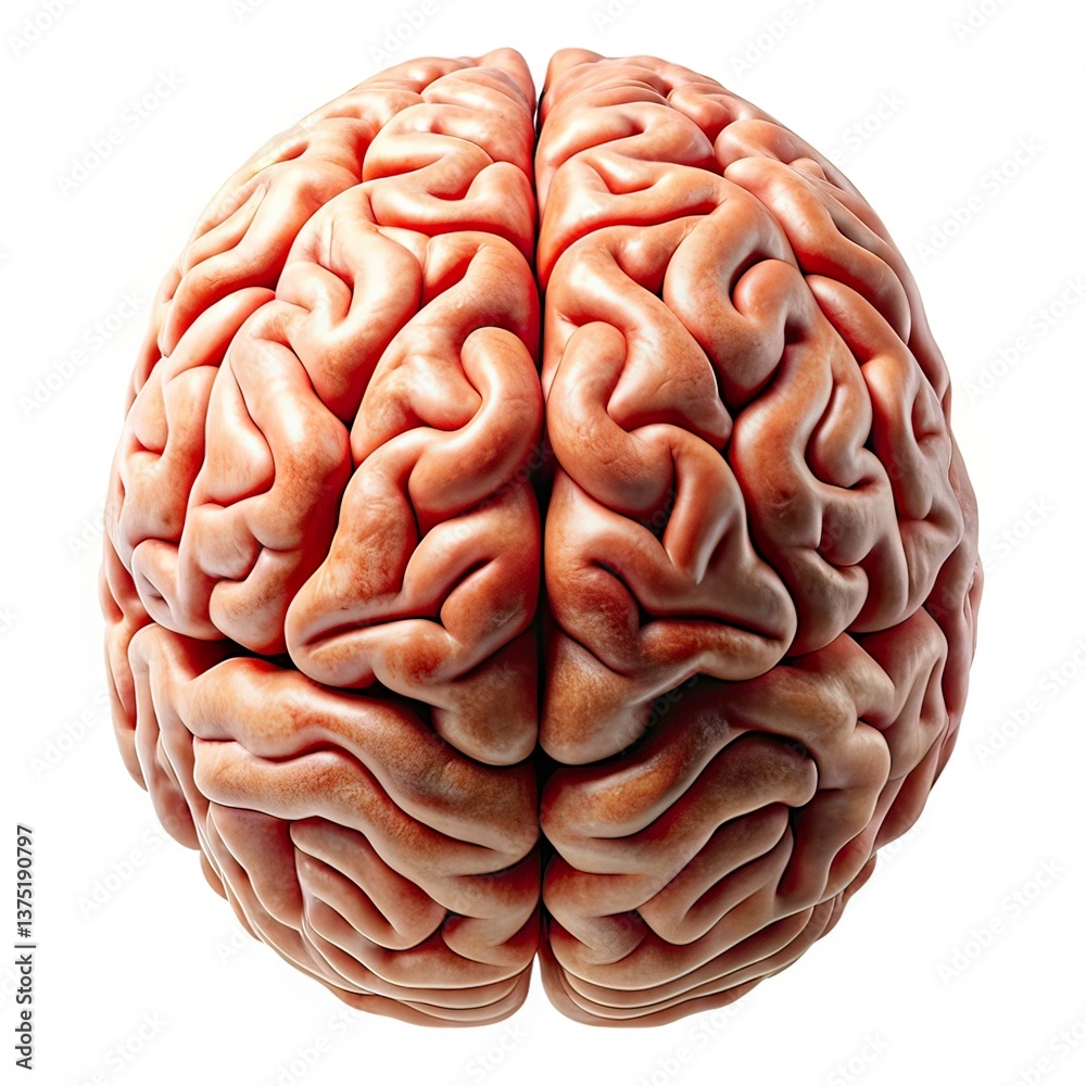 human Brain isolated on white human Brain isolated on white