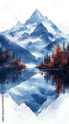 Stunning Mountain Lake Reflection 4K Wallpaper & Mobile Wallpaper