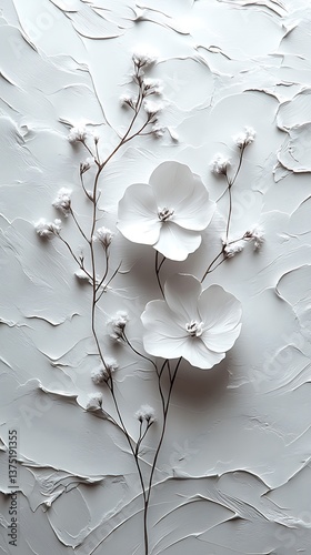 Elegant White Flowers Mobile Wallpaper Breathtaking 4K Wallpaper for Your Phone