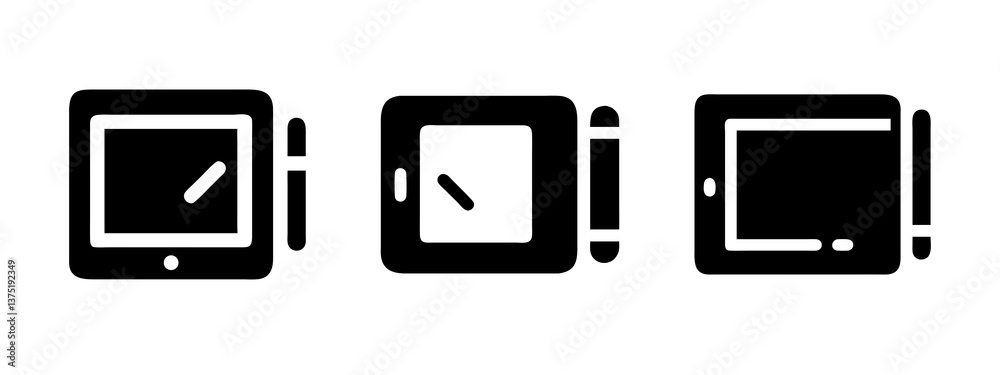 Graphic Tablet Icons Design & Drawing