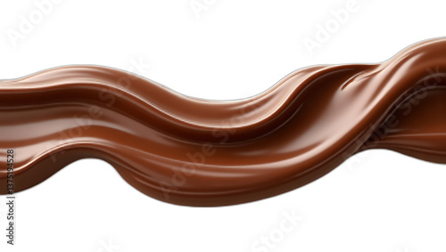 Delicious Chocolate Splash PNG – Melted Cocoa Dripping and Splattering on White Background