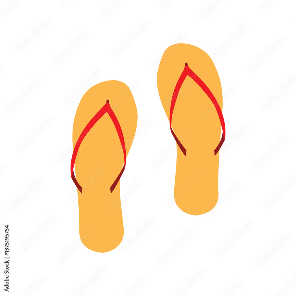 Fototapeta premium flip flops isolated icon design, vector illustration graphic 