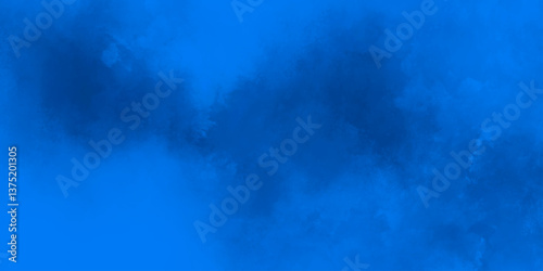 Vast blue cloudscape with white clouds against a light abstract sky